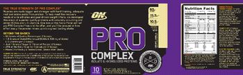 ON Pro Complex Creamy Vanilla - protein powder drink mix