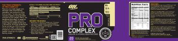 ON Pro Complex Creamy Vanilla - supplement