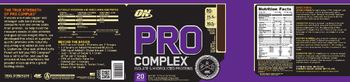 ON Pro Complex Rich Milk Chocolate - protein powder drink mix