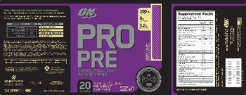 ON Pro Pre Grape Candy - preworkout supplement