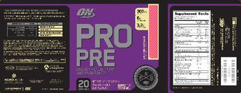 ON Pro Pre Juicy Watermelon - preworkout supplement