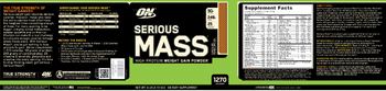 ON Serious Mass Chocolate Peanut Butter - supplement