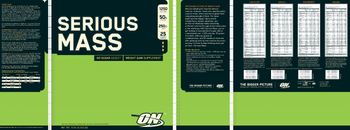 ON Serious Mass Vanilla - weight gain supplement