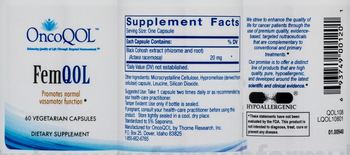 OncoQOL FemQOL - supplement