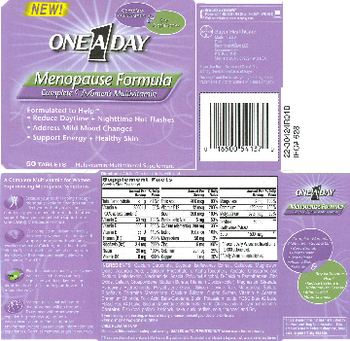 One A Day Menopause Formula - multivitamin multimineral supplement