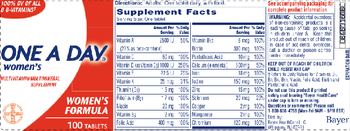 One A Day Women's Women's Formula - multivitamin multimineral supplement