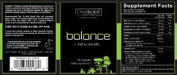OneBode Balance - supplement