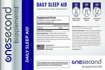 OneSecond Supplements Daily Sleep Aid - supplement