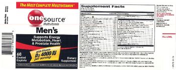 OneSource Men's Multivitamin - supplement