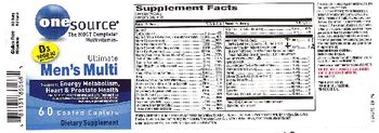 OneSource Ultimate Men's Multi - supplement
