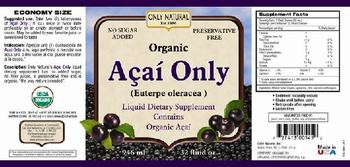 Only Natural Acai Only - liquid supplement