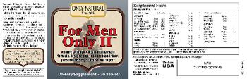 Only Natural For Men Only II - supplement