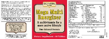 Only Natural Mega Multi Energizer - supplement