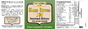 Only Natural Mega Stress 100 - supplement