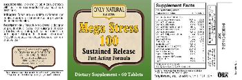 Only Natural Mega Stress 100 - supplement