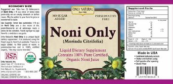 Only Natural Noni Only - liquid supplement