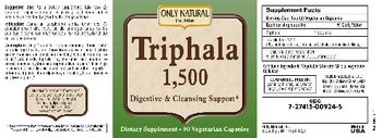 Only Natural Triphala 1,500 - supplement
