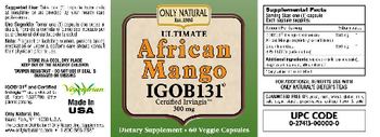 Only Natural Ultimate African Mango - supplement