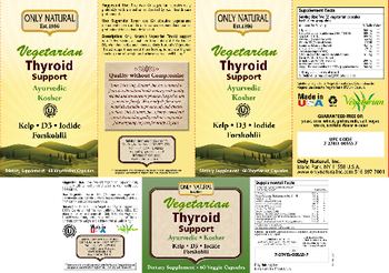 Only Natural Vegetarian Thyroid Support - supplement