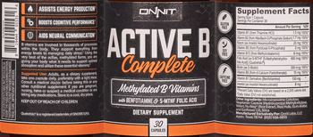 Onnit Active B Complete - supplement