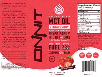 Onnit Emulsified MCT Oil Creamy Strawberry Flavor - supplement