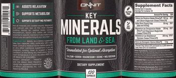 Onnit Key Minerals from Land & Sea - supplement