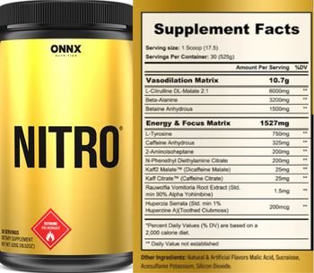 Onnx Nutrition Nitro - supplement