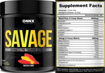 Onnx Nutrition Savage Swedish Candy - supplement