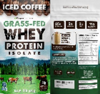 Opportuniteas Grass-Fed Whey Protein Isolate Iced Coffee - supplement