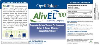 OptiChoice AlivEL 100 50 mg - supplement