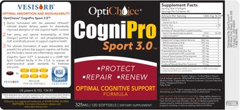 OptiChoice CogniPro Sport 3.0 - supplement