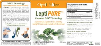 OptiChoice LeptiPure 500 mg - supplement