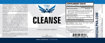 Optimal Alpha Cleanse - supplement