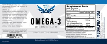 Optimal Alpha Omega-3 - supplement