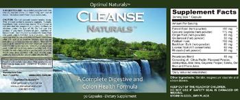 Optimal Naturals Cleanse Naturals - supplement