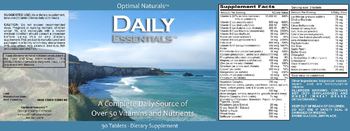 Optimal Naturals Daily Essentials - supplement