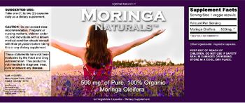 Optimal Naturals Moringa Naturals - supplement