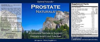 Optimal Naturals Prostate Naturals - supplement