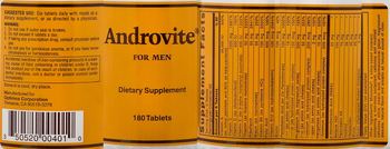 Optimox Corporation Androvite For Men - supplement
