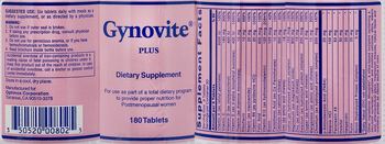 Optimox Corporation Gynovite Plus - supplement