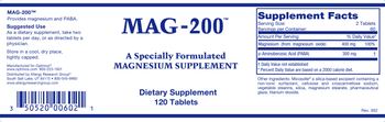 Optimox Mag - 200 - supplement