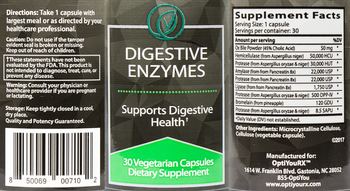 OptiYouRX Digestive Enzymes - supplement