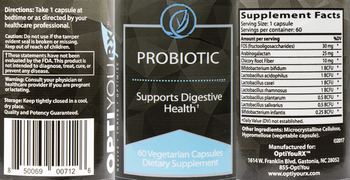 OptiYouRX Probiotic - supplement