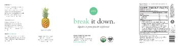 Ora Break it Down. Organic Pineapple - digestive enzymes powder supplement