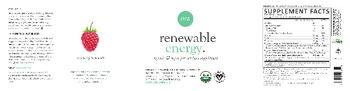 Ora Renewable Energy Raspberry & Lemonade Flavor - organic vegan preworkout supplement