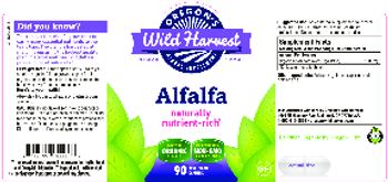 Oregon's Wild Harvest Alfalfa - herbal supplement