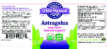Oregon's Wild Harvest Astragalus - herbal supplement