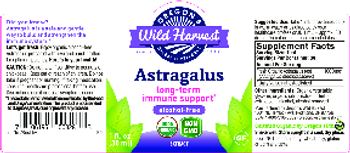 Oregon's Wild Harvest Astragalus - herbal supplement