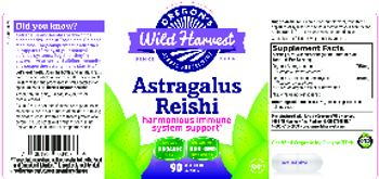 Oregon's Wild Harvest Astragalus Reishi - herbal supplement