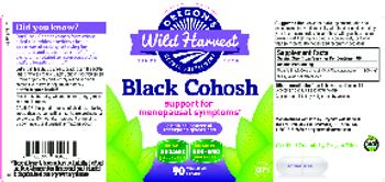 Oregon's Wild Harvest Black Cohosh - herbal supplement